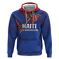 Haiti Heritage Football 2026 Custom Zip Hoodie Hispaniolan Trogon Bird