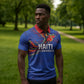 Haiti Heritage Football 2026 Custom Zipper Polo Shirt Hispaniolan Trogon Bird