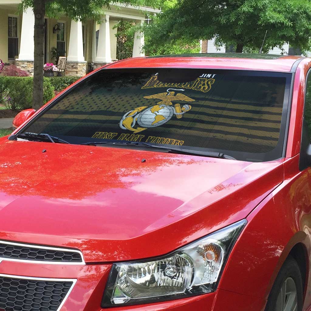 Honoring First Black Marines Auto Sun Shade The Montford Point Heroes