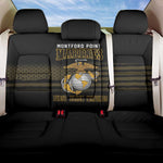 Honoring First Black Marines Back Car Seat Cover The Montford Point Heroes - African Pride