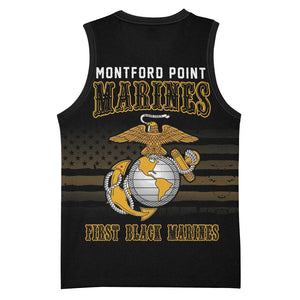 Honoring First Black Marines Basketball Jersey The Montford Point Heroes - African Pride
