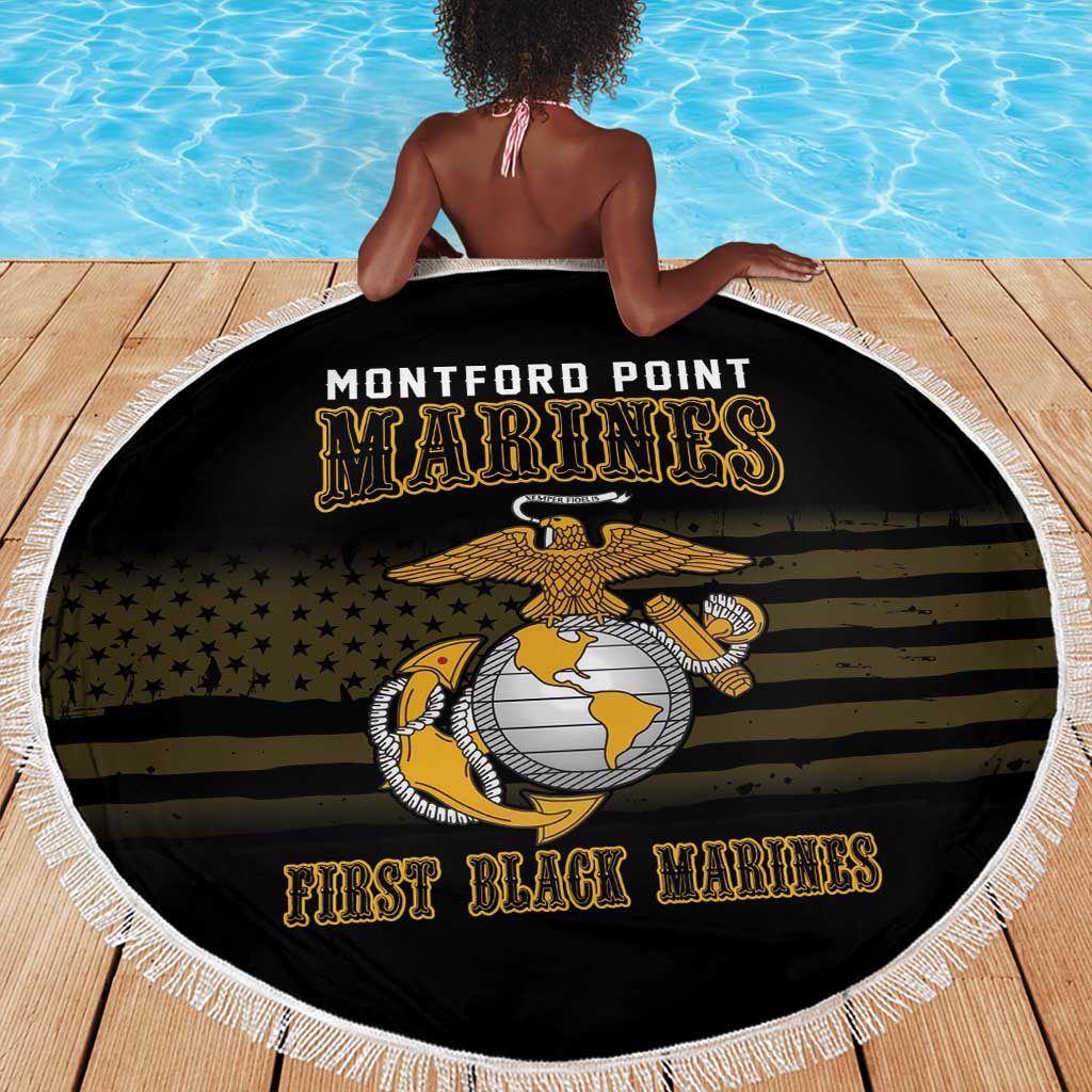 Honoring First Black Marines Beach Blanket The Montford Point Heroes - African Pride