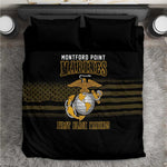 Honoring First Black Marines Bedding Set The Montford Point Heroes - African Pride