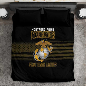 Honoring First Black Marines Bedding Set The Montford Point Heroes - African Pride