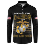 Honoring First Black Marines Button Sweatshirt The Montford Point Heroes