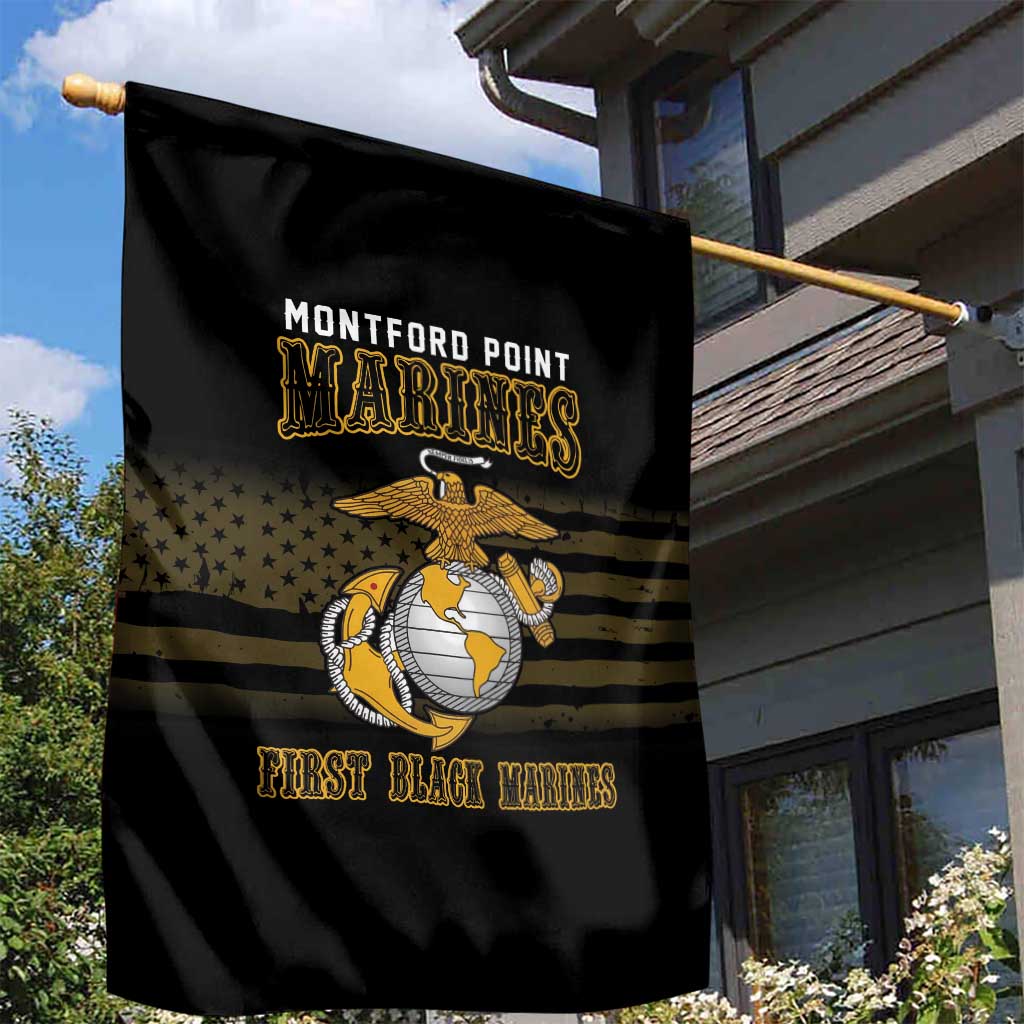 Honoring First Black Marines Garden Flag The Montford Point Heroes - African Pride