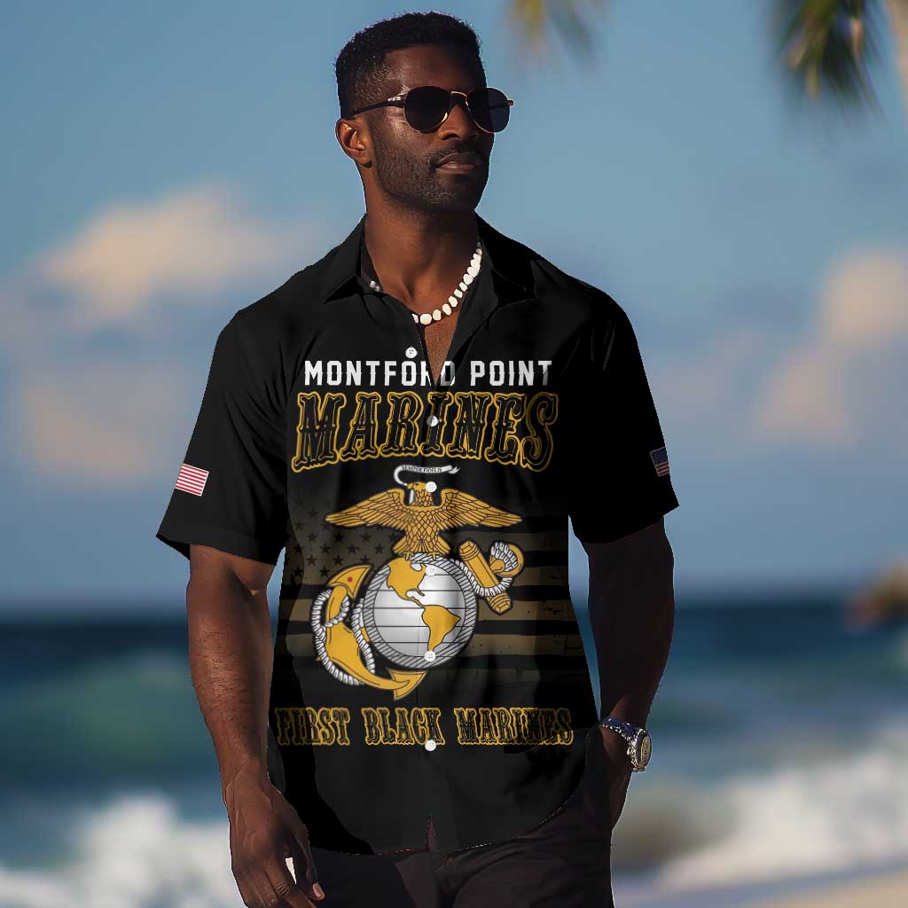 Honoring First Black Marines Hawaiian Shirt The Montford Point Heroes - African Pride