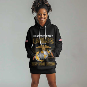 Honoring First Black Marines Hoodie Dress The Montford Point Heroes - African Pride