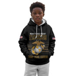 Honoring First Black Marines Kid Hoodie The Montford Point Heroes - African Pride