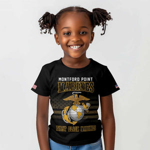 Honoring First Black Marines Kid T shirt The Montford Point Heroes - African Pride