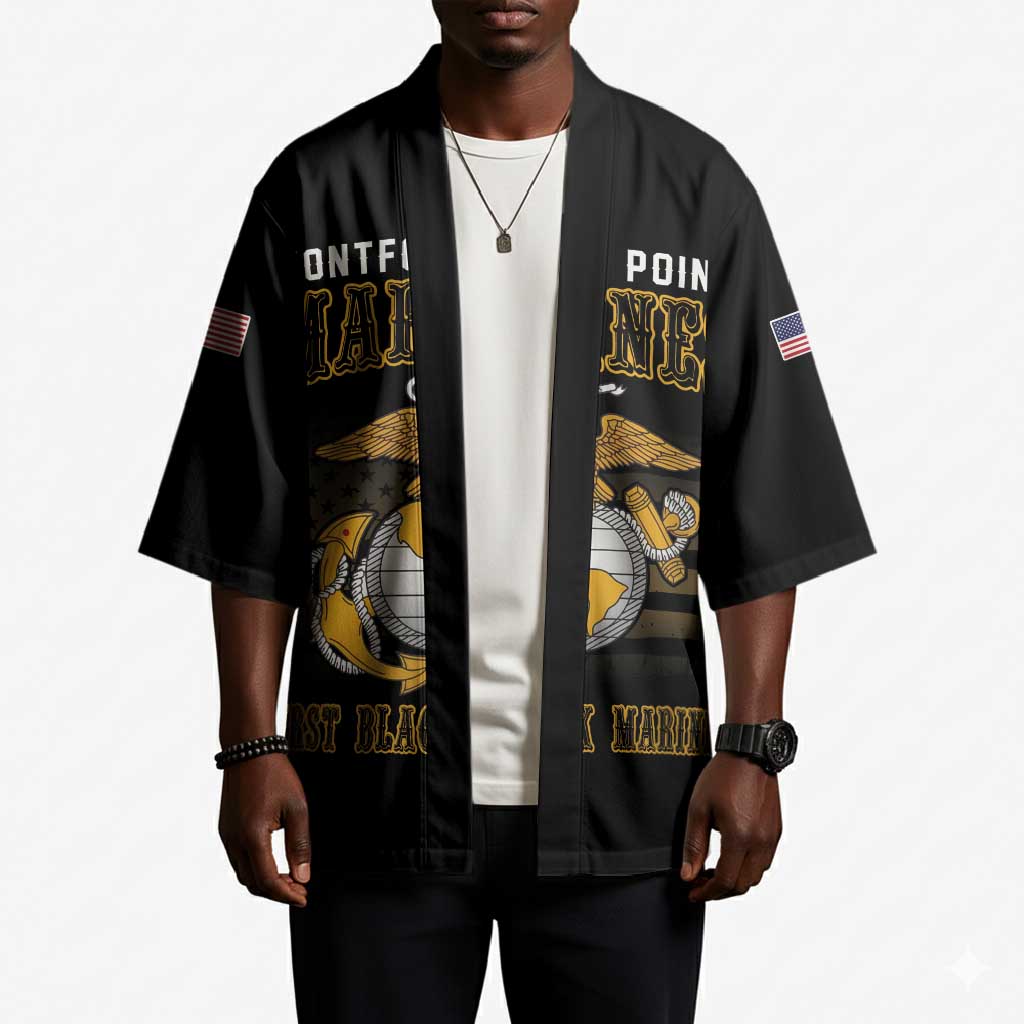 Honoring First Black Marines Kimono The Montford Point Heroes