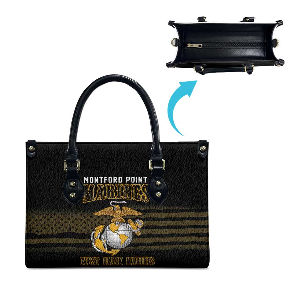 Honoring First Black Marines Leather Bag The Montford Point Heroes