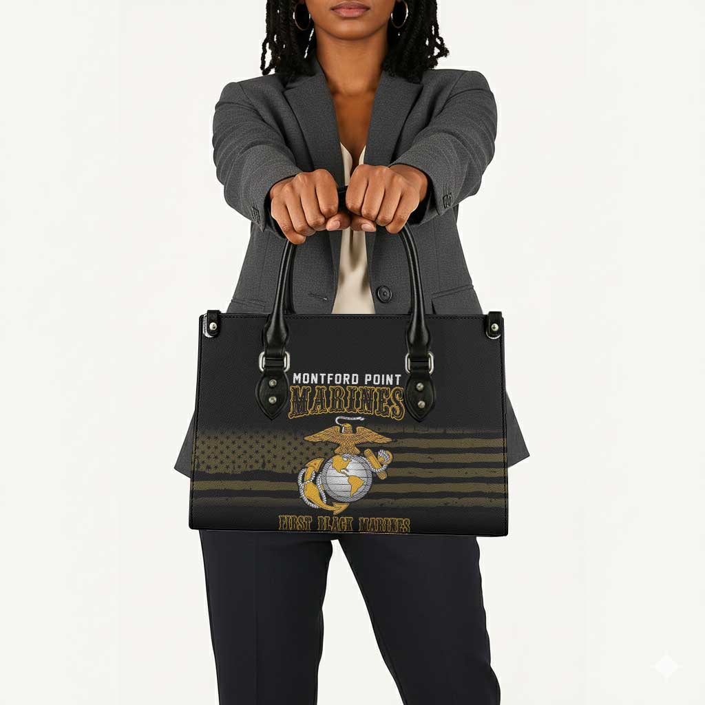 Honoring First Black Marines Leather Bag The Montford Point Heroes