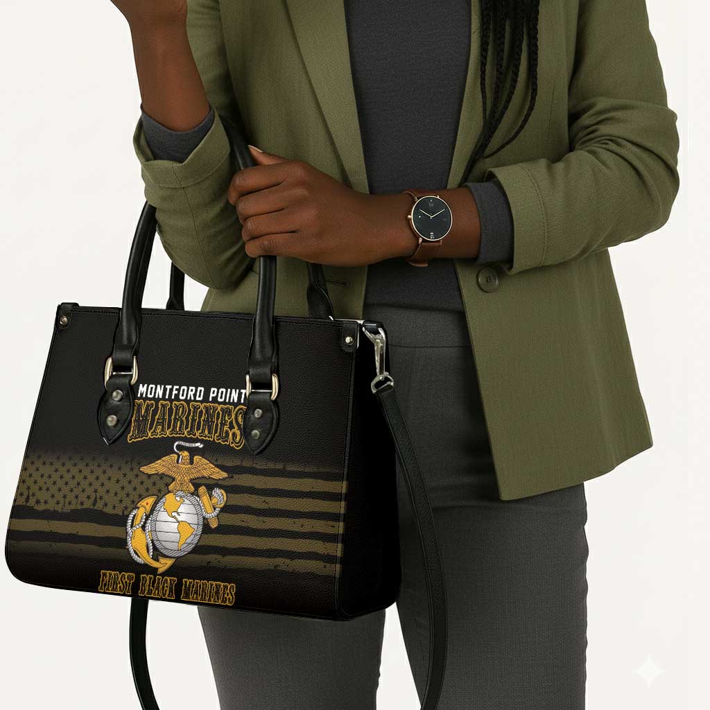 Honoring First Black Marines Leather Bag The Montford Point Heroes