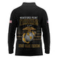 Honoring First Black Marines Long Sleeve Polo Shirt The Montford Point Heroes - African Pride