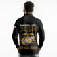 Honoring First Black Marines Long Sleeve Polo Shirt The Montford Point Heroes - African Pride