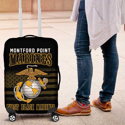 Honoring First Black Marines Luggage Cover The Montford Point Heroes - African Pride