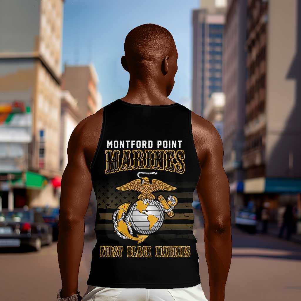 Honoring First Black Marines Men Tank Top The Montford Point Heroes - African Pride
