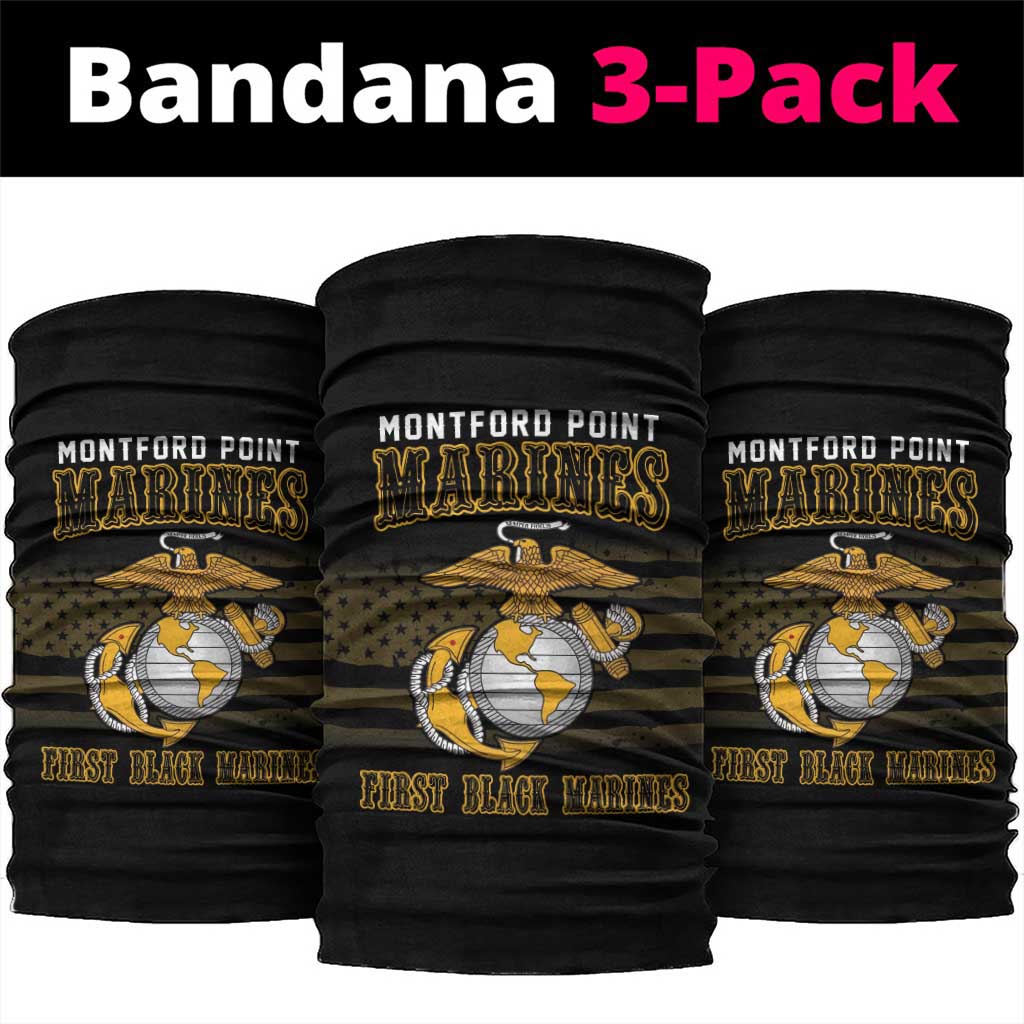 Honoring First Black Marines Neck Gaiter The Montford Point Heroes - African Pride