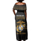 Honoring First Black Marines Off Shoulder Maxi Dress The Montford Point Heroes - African Pride