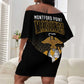 Honoring First Black Marines Off Shoulder Short Dress The Montford Point Heroes - African Pride