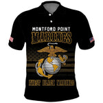 Honoring First Black Marines Polo Shirt The Montford Point Heroes - African Pride