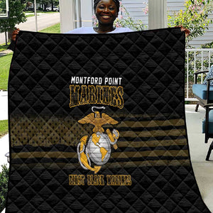 Honoring First Black Marines Quilt The Montford Point Heroes - African Pride