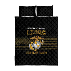 Honoring First Black Marines Quilt Bed Set The Montford Point Heroes - African Pride