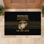 Honoring First Black Marines Rubber Doormat The Montford Point Heroes - African Pride