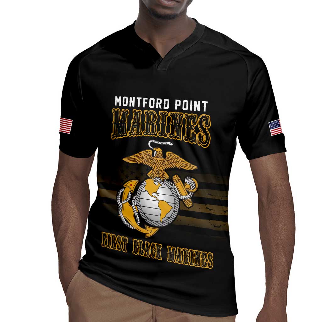 Honoring First Black Marines Rugby Jersey The Montford Point Heroes - African Pride
