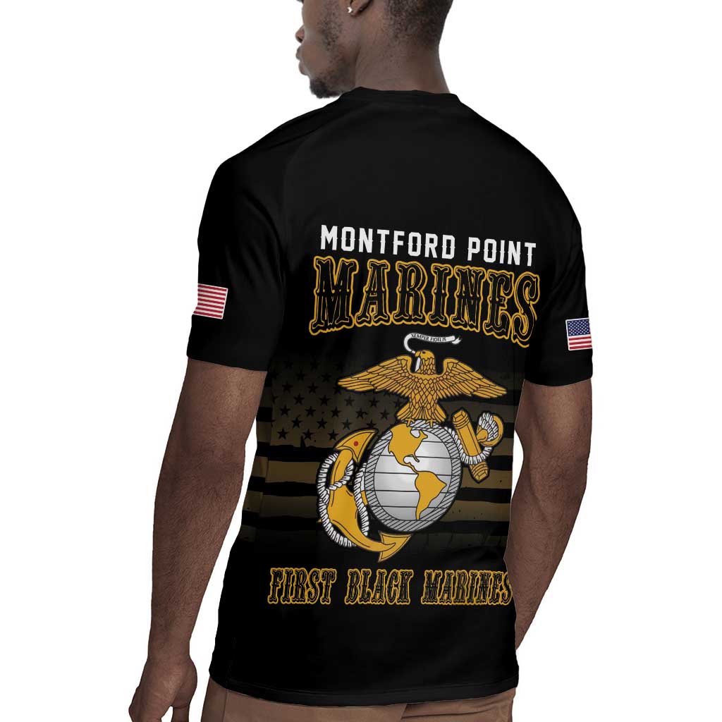 Honoring First Black Marines Rugby Jersey The Montford Point Heroes - African Pride