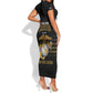 Honoring First Black Marines Short Sleeve Bodycon Dress The Montford Point Heroes - African Pride