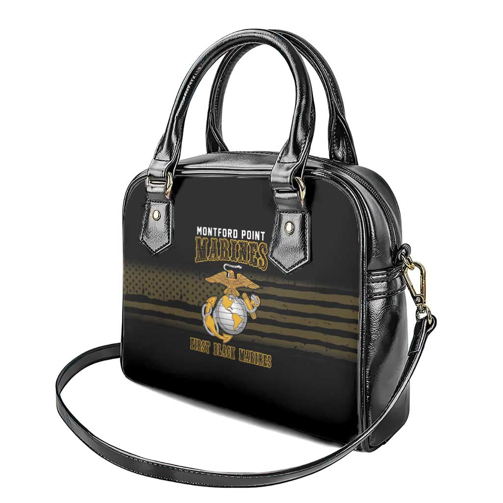 Honoring First Black Marines Shoulder Handbag The Montford Point Heroes - African Pride