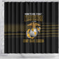 Honoring First Black Marines Shower Curtain The Montford Point Heroes - African Pride