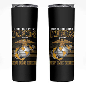 Honoring First Black Marines Skinny Tumbler The Montford Point Heroes - African Pride