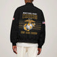Honoring First Black Marines Sleeve Zip Bomber Jacket The Montford Point Heroes - African Pride