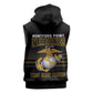 Honoring First Black Marines Sleeveless Hoodie The Montford Point Heroes - African Pride