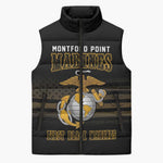 Honoring First Black Marines Sleeveless Puffer Jacket The Montford Point Heroes