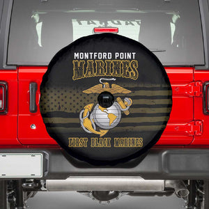 Honoring First Black Marines Spare Tire Cover The Montford Point Heroes - African Pride