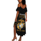 Honoring First Black Marines Summer Maxi Dress The Montford Point Heroes - African Pride
