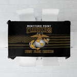 Honoring First Black Marines Tablecloth The Montford Point Heroes - African Pride