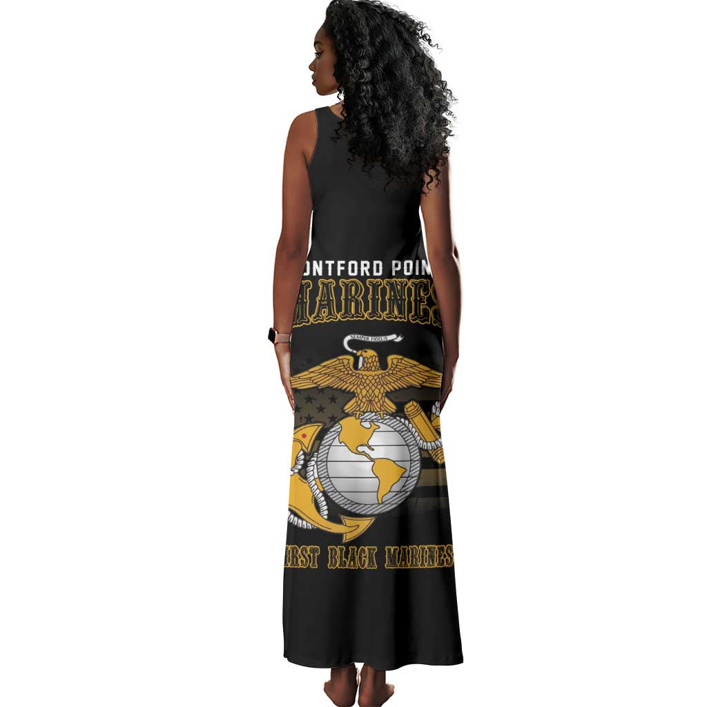 Honoring First Black Marines Tank Maxi Dress The Montford Point Heroes - African Pride