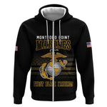 Honoring First Black Marines Zip Hoodie The Montford Point Heroes - African Pride