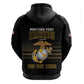 Honoring First Black Marines Zip Hoodie The Montford Point Heroes - African Pride