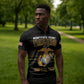 Honoring First Black Marines Zipper Polo Shirt The Montford Point Heroes