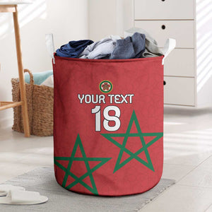Custom Morocco Heritage Football Laundry Basket Road To Champion - African Pride