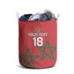 Custom Morocco Heritage Football Laundry Basket Road To Champion
