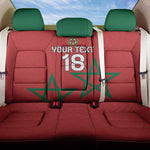 Custom Morocco Heritage Football Back Car Seat Cover Road To Champion