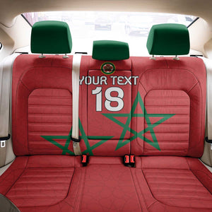 Custom Morocco Heritage Football Back Car Seat Cover Road To Champion - African Pride