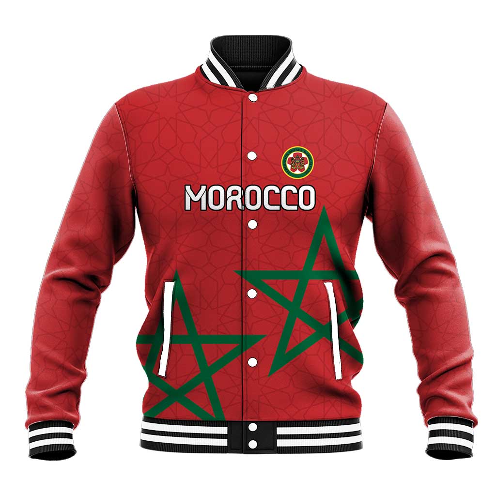 Custom Morocco Heritage Football Baseball Jacket Road To Champion - African Pride